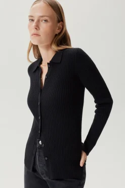 Camicia a Coste in Lana Merino