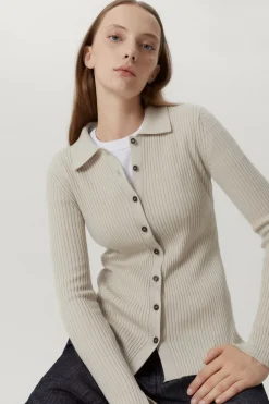 Camicia a Coste in Lana Merino