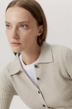 Camicia a Coste in Lana Merino