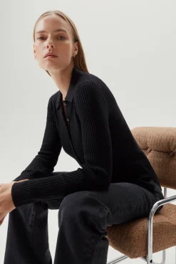 Camicia a Coste in Lana Merino