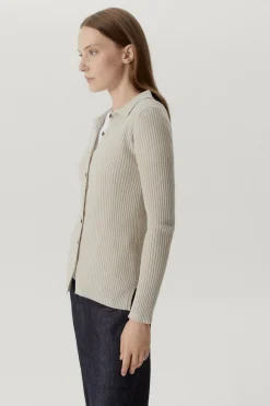 Camicia a Coste in Lana Merino