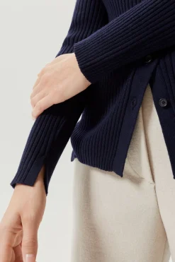Camicia a Coste in Lana Merino