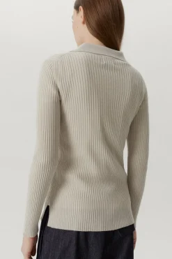 Camicia a Coste in Lana Merino