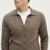 Camicia a Coste in Lana Ultrasoft