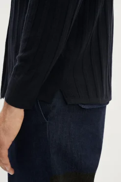 Camicia a Coste in Lana Ultrasoft