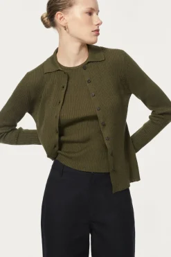 Camicia a Coste in Lino Cotone