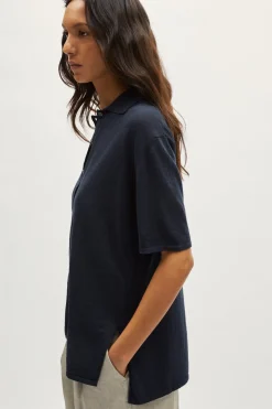 Camicia a Maniche Corte in Lino Cotone