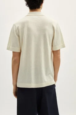 Camicia Collo Bowling in Lino Cotone