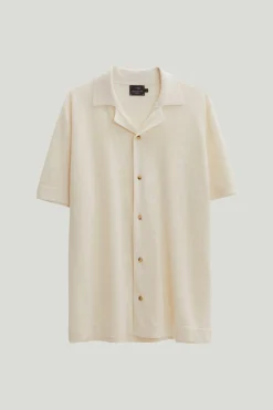 Camicia Collo Bowling in Lino Cotone