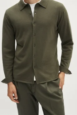 Camicia in Lana Merino