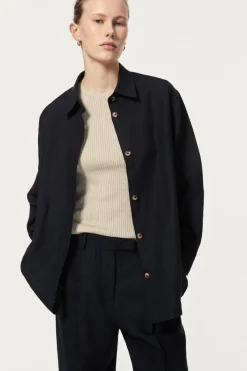Camicia Over in Twill di Lino
