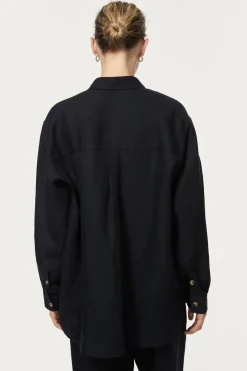 Camicia Over in Twill di Lino