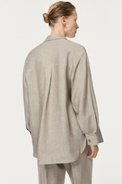 Camicia Over in Twill di Lino
