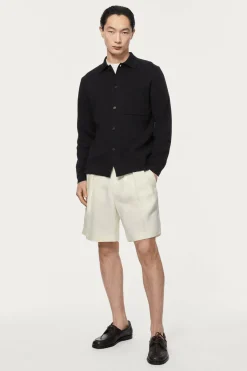 Camicia Overshirt in Lino Cotone