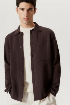 Camicia Overshirt in Lino Cotone