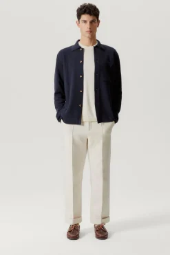 Camicia Overshirt in Lino Cotone