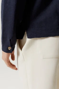 Camicia Overshirt in Lino Cotone