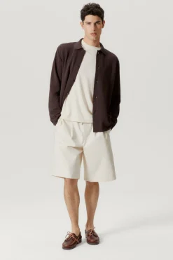 Camicia Overshirt in Lino Cotone