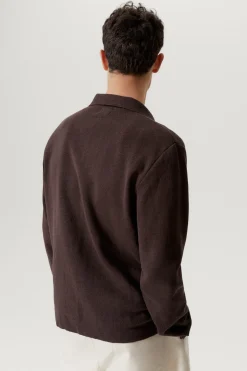 Camicia Overshirt in Lino Cotone