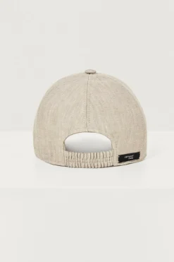 Cappellino Baseball in Twill di Lino
