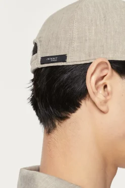 Cappellino Baseball in Twill di Lino
