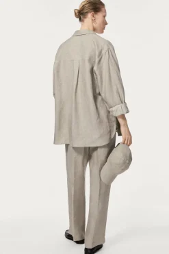 Cappellino Baseball in Twill di Lino