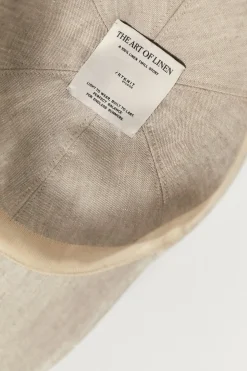 Cappellino Baseball in Twill di Lino
