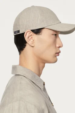 Cappellino Baseball in Twill di Lino