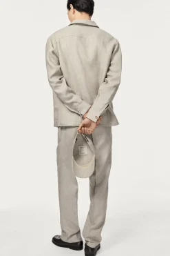 Cappellino Baseball in Twill di Lino