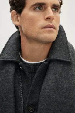 Cappotto in Lana Cardata