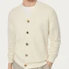 Cardigan a Costine in Lino e Cotone