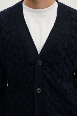 Cardigan Aran in Lana Cardata