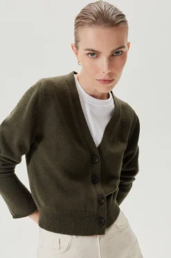 Cardigan Crop in Lana Merino
