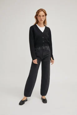 Cardigan Crop in Lana Merino