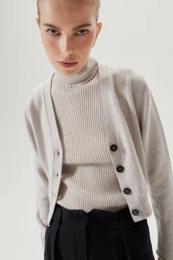 Cardigan Crop in Lana Merino