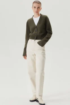 Cardigan Crop in Lana Merino