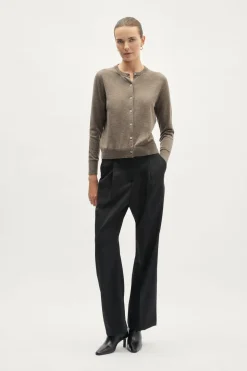 Cardigan Girocollo in Lana Ultrasoft