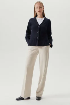 Cardigan in Lana cardata