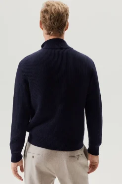 Cardigan in Lana Merino con Zip