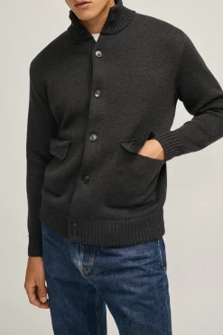 Giacca a Collo Alto in Lana Merino - Versione Imperfect