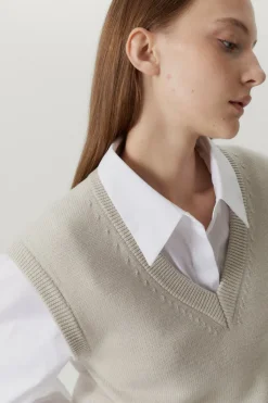 Gilet in lana Merino