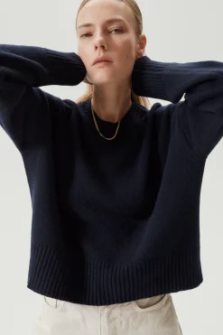 Girocollo Oversize in Lana Cardata