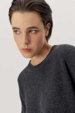 Girocollo Oversize in Lana Cardata