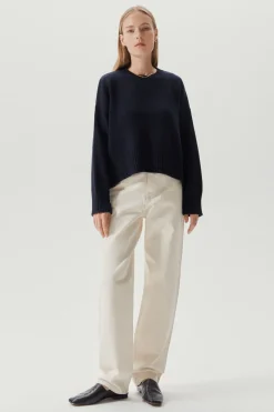Girocollo Oversize in Lana Cardata