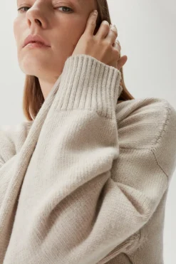 Girocollo Oversize in Lana Cardata
