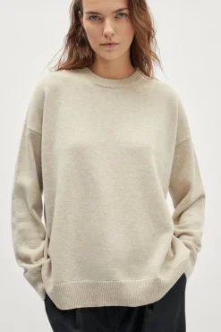 Girocollo oversize in Lana Cardata