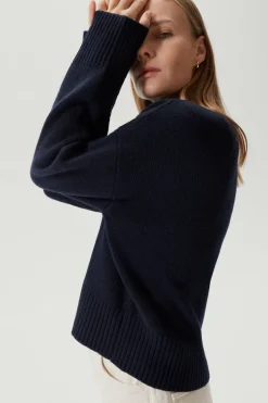 Girocollo Oversize in Lana Cardata