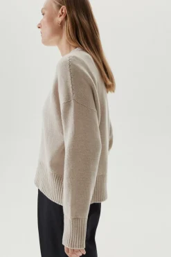 Girocollo Oversize in Lana Cardata