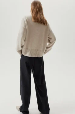 Girocollo Oversize in Lana Cardata