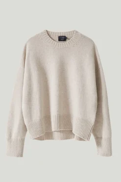 Girocollo Oversize in Lana Cardata
